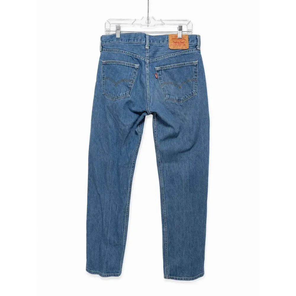 Levi's 501 Original Fit Jeans Light Wash 100% Cotton Straight Leg Classic Denim